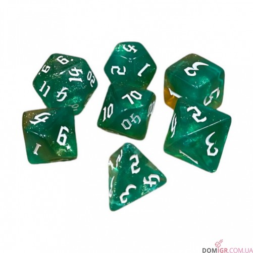 Набор кубиков - Double Color Glitter 7 Dice Set (в ассортименте)